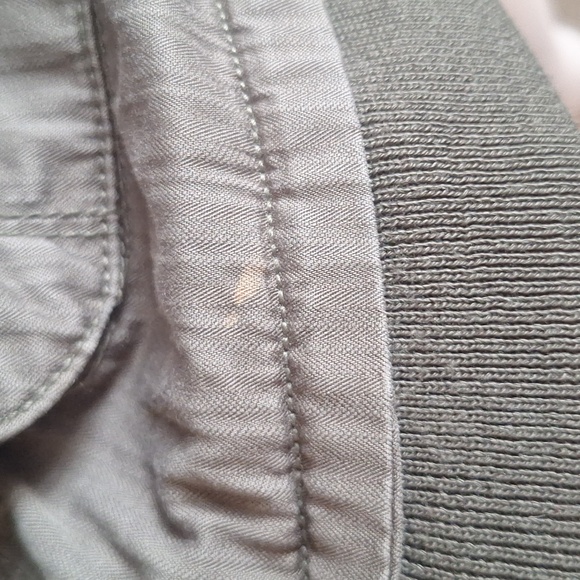 Billabong Olive Green Military Utility Jacket Full Zip Cargo Pockets Medium - Picture 13 of 13